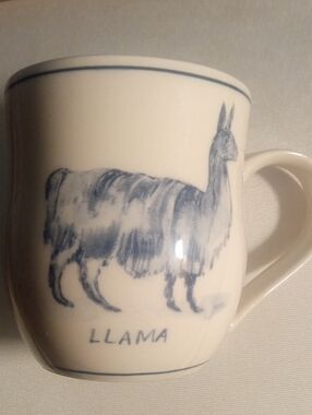 Blue Llama Artisan Mug
